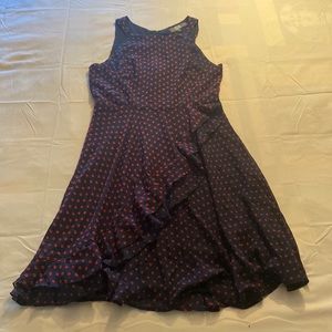 Eva Franco Flirty High Neck Polka Dot Dress